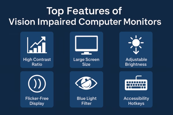 Vision Impaired Computer Monitor: Top Features & Picks