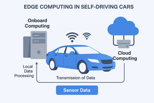 Edge Computing in Self-Driving Cars: A Visual Overview